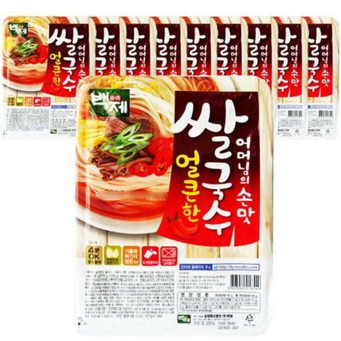 백제 용기 쌀국수 얼큰한맛