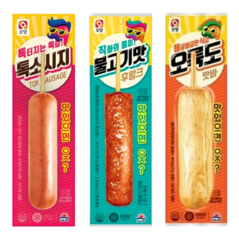 사조오양 후랑크10팩+톡소시지10팩+오륙도맛바10팩