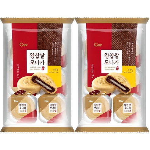 청우식품 왕찹쌀 모나카 8p