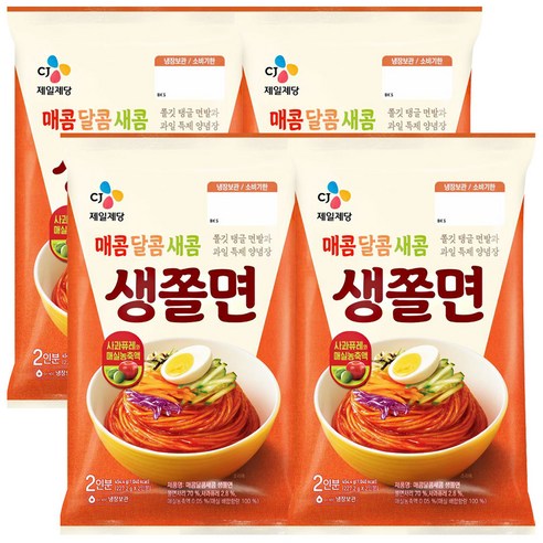 밀당의고수 쫄면 454g (2인분), 454g, 4개