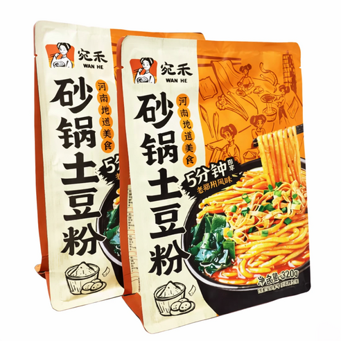 투도우펀 마라탕 당면 감자면 중국 넓적당면 매운맛 320g, 6개, 320g