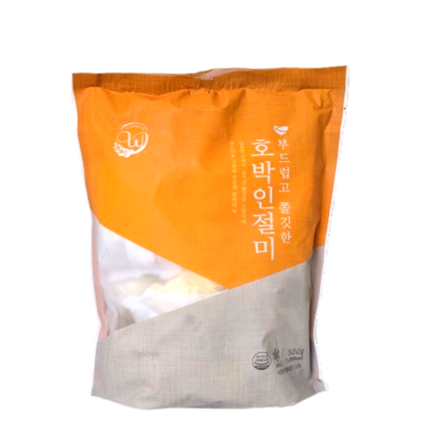 창억떡 부드럽고 쫄깃한 호박인절미 500g, 500g, 2개