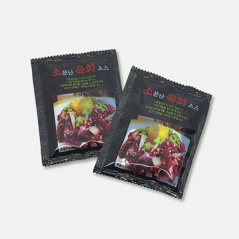 소문난 육회소스 40g 박스 200개 증정용 육회 육사시미 정육점 마트 양념 고기와함께, 40g, 200개