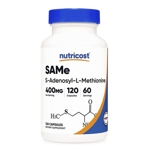 뉴트리코스트 SAM-E 400mg 무맛 캡슐, 120정, 1개