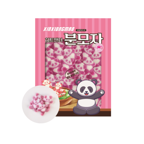 미소차이나 하트팬더 분모자 중국당면 중국식품 마라탕 훠궈 떡볶이 찜닭 재료 사리, 20개, 250g