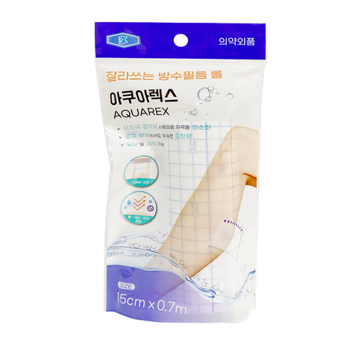 잘라쓰는 방수필름 롤 아쿠아렉스 20개 (15cm X 70cm) 드레싱 밴드, 20개