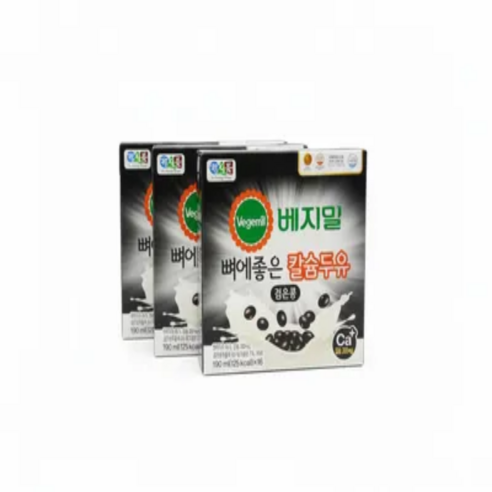 베지밀 뼈에좋은 칼슘 두유 검은콩 190ml,72팩(선물용)