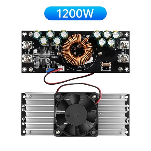 1500W/1200W DC-DC 벅 컨버터 모듈 고효율 가능한 ~ 2.5-72V 스텝다운 조정 정전압 50A 15-90V