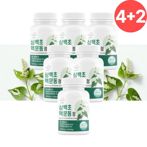 삼백초 맥문동 정 6개 삼백초추출물 미퀠리아닌 미켈리아닌