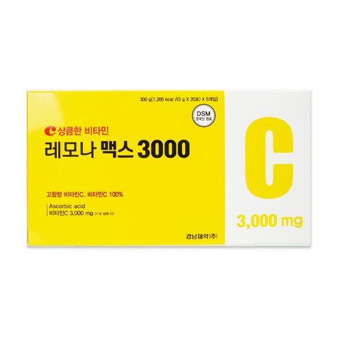 경남제약 아스코르빈산 100포 비타민C 3 000mg 영양제, 300g, 1개