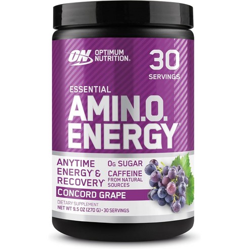 ON아미노에너지 포도 맛 270g EAA 필수 아미노산 보충제 옵티멈 뉴트리션 Optimum Nutrition
