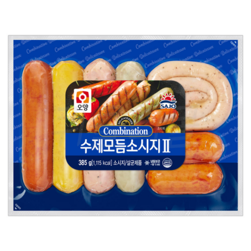 사조오양 수제모듬 소시지 385g(냉동)*12개