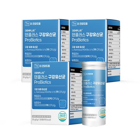 더건강드림 구강유산균 덴티케어 60g 30정
