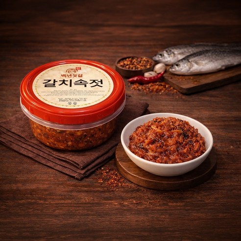 백년젓갈 갈치속젓 / 국내산 / 국내제조 / 프리미엄 / 저염 / 추천 / 400g / 500g / 600g / 1kg, 600g, 1개