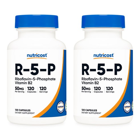 뉴트리코스트 비타민B2 (R-5-P) 50MG 캡슐 120정 2병, 2개, 120정