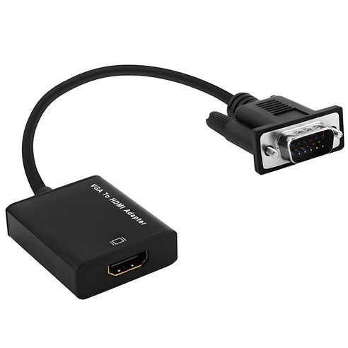 넥스트링크 케이블 타입 VGA to HDMI 컨버터