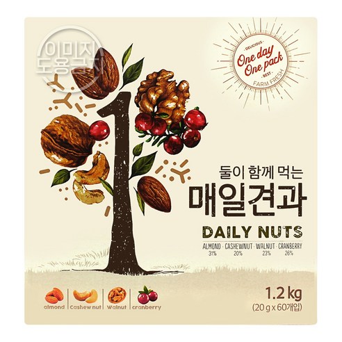 둘이 함께 먹는 매일견과 20G