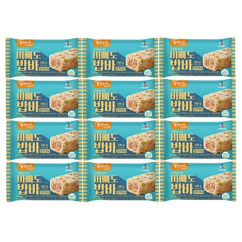 CJ 헬씨누리 바빠도 밥바 참치마요 100g x 12개 / 냉동 주먹밥