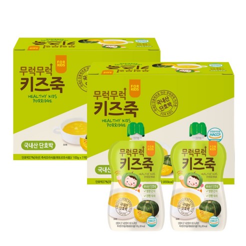 이유케어스 무럭무럭 키즈죽, 단호박맛, 28개, 100g