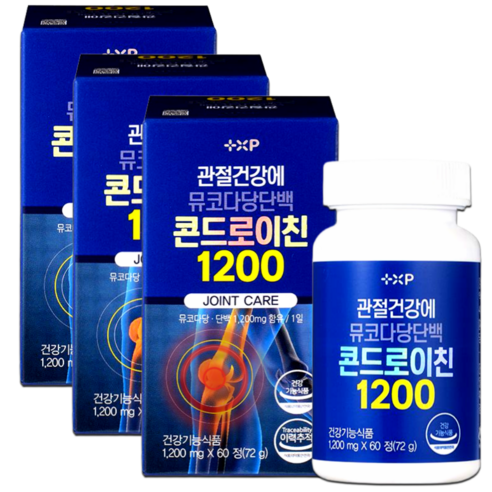 소연골우슬콘드로이친 관절엔 콘드로이친1200 허리통증 약 국전용, 3개, 60정