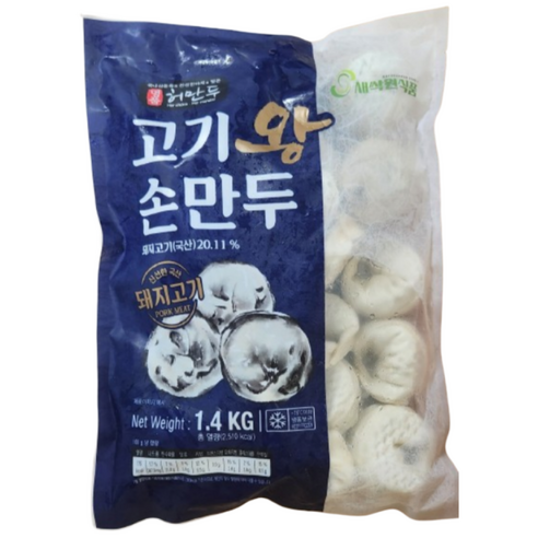 허만두 고기 왕만두 1.4kg, 5개, 1.4kg