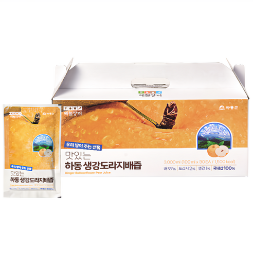 제철장터 맛있는 하동 생강도라지배즙 30p, 1개, 3L