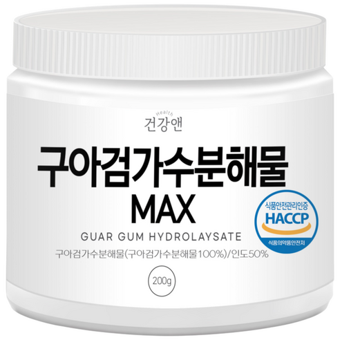 구아검 가수분해물 MAX 식약청 HACCP 인증, 200g, 6개