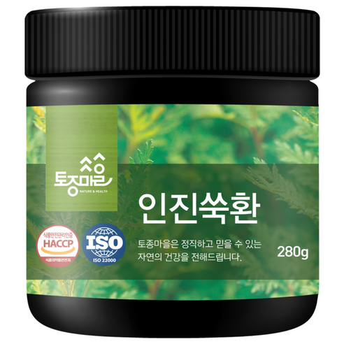 토종마을 국산 인진쑥환, 1개, 280g