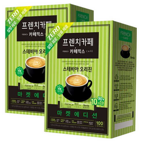 남양 프렌치카페 카페믹스 스테비아 오리진( 90+10), 10.2g, 100개입, 2개