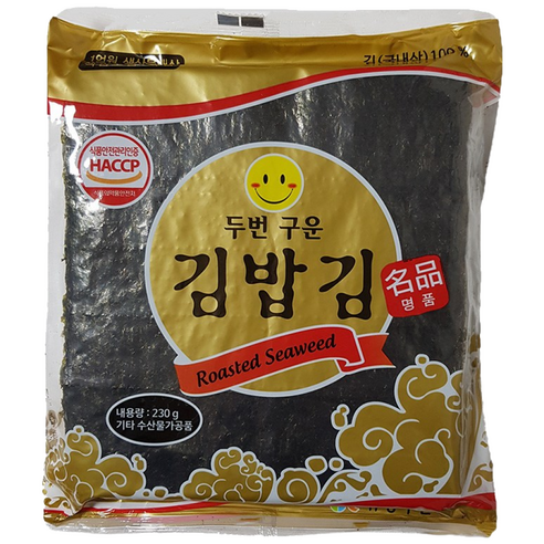 유창김 협력판매처 [프레시미] 유창 두번구운 김밥김(명품) 골드 100매x10봉