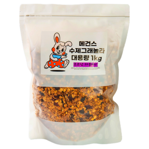 메건스 대용량 그래놀라 1kg 크랜베리&그레이프 코코넛