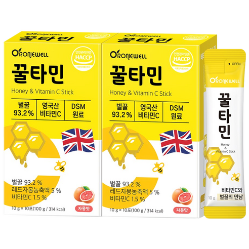 로니웰 꿀타민 자몽맛 10포