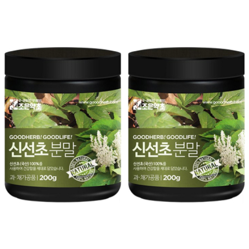조은약초 신선초가루, 2개, 200g