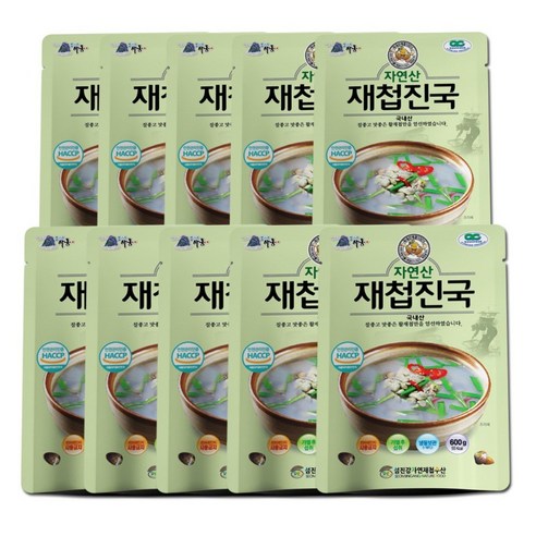 재첩국 600g 섬진강자연재첩수산, 10개, 600g