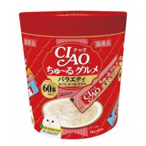 챠오츄르 고양이 구루메 버라이어티 간식 60p