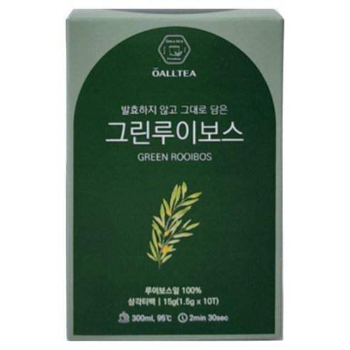 뉴올티 프리미엄 허브티 디카페인 그린 루이보스티, 1.5g, 1개, 10개입