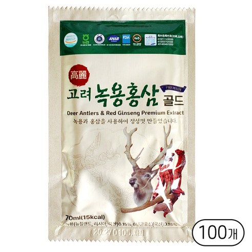 고려 녹용홍삼 골드 (낱개)