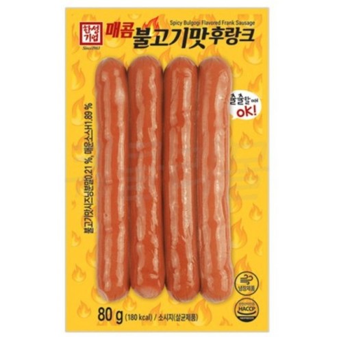 한성 매콤불고기맛후랑크 80g /  핫바 후랑크 소세지