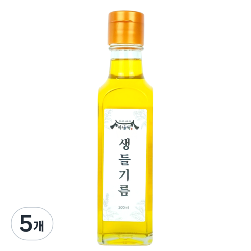 하남댁 건강지키미 저온압착 생들기름, 5개, 300ml