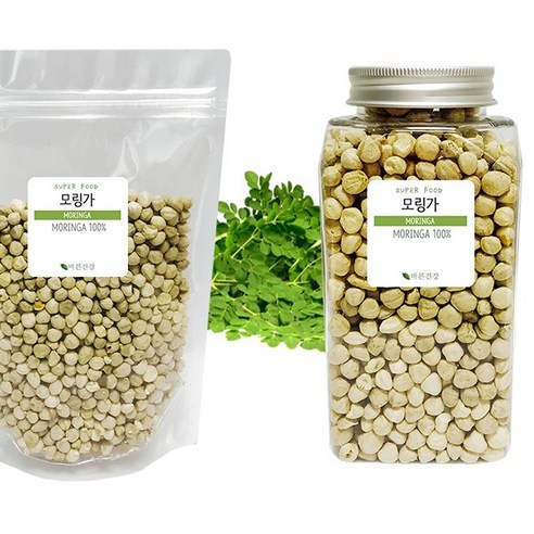 바른건강 모링가속씨앗,모링가알,모링가씨앗 모링가차, 1kg, 2개