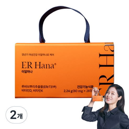 이알하나 ERr731 갱년기 중년 여성 영양제, 2개, 28정