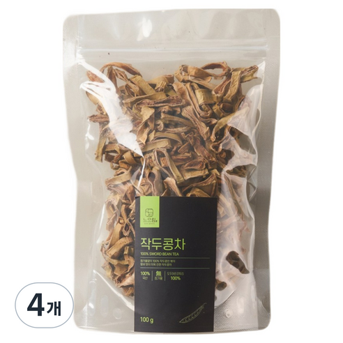 느으림 건강하게 두 번 볶은 국산 작두콩차, 4개, 1개입, 100g