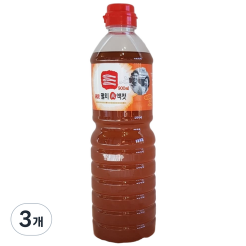 요리연구가 추천 순아멸치진액젓 순아액젓 감칠맛폭발, 900ml, 3개