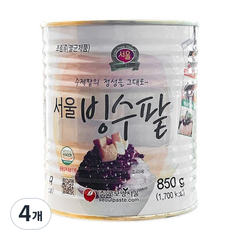 자연일로 굿모닝서울 빙수팥 팥빙수팥 통조림 팥빙수재료