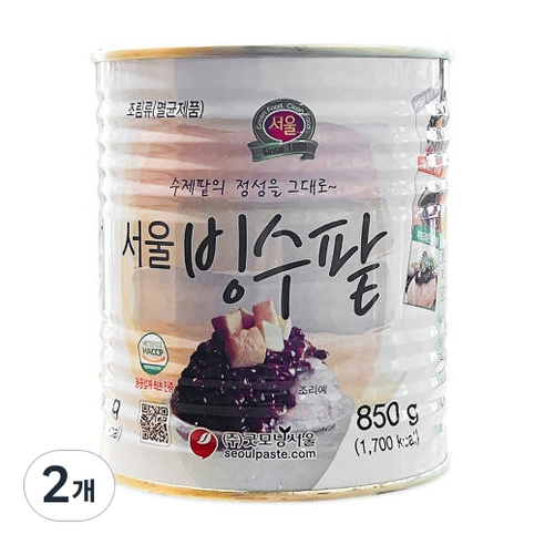 자연일로 굿모닝서울 빙수팥 팥빙수팥 통조림 팥빙수재료