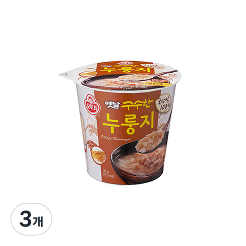 오뚜기 옛날 구수한 누룽지, 30g, 3개