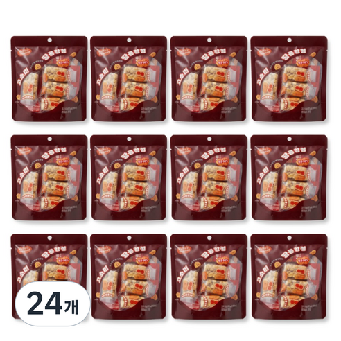 고소미 땅콩강정 낱개포장 탕비실 사무실간식 선물용 대용량, 24개, 63g
