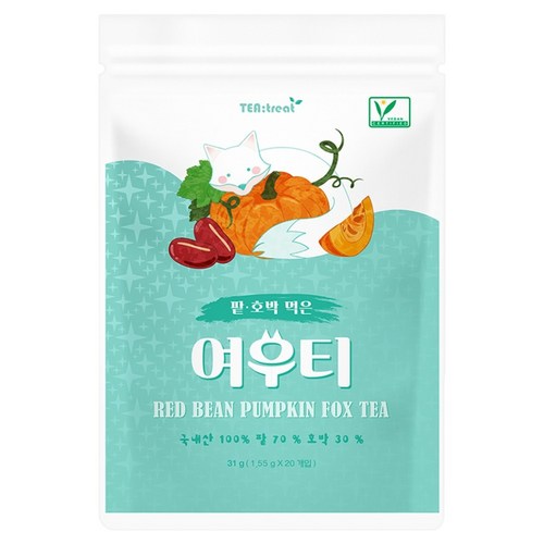 티트리트 여우티 호박팥차, 1.55g, 20개입, 1개
