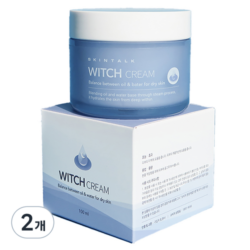 스킨톡 마녀크림 아르간 스팀 수분크림, 100ml, 2개