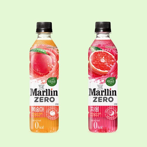자연은 더말린 제로 복숭아 500mL 20개+더말린 자몽 20개 외 2종